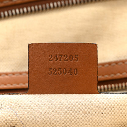 Gucci Monogram Vintage Web Medium Boston Tan 7 of 16