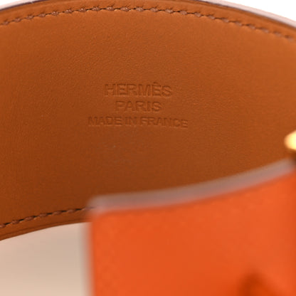 Hermes Epsom Collier De Chien CDC Bracelet S Orange 4 of 5
