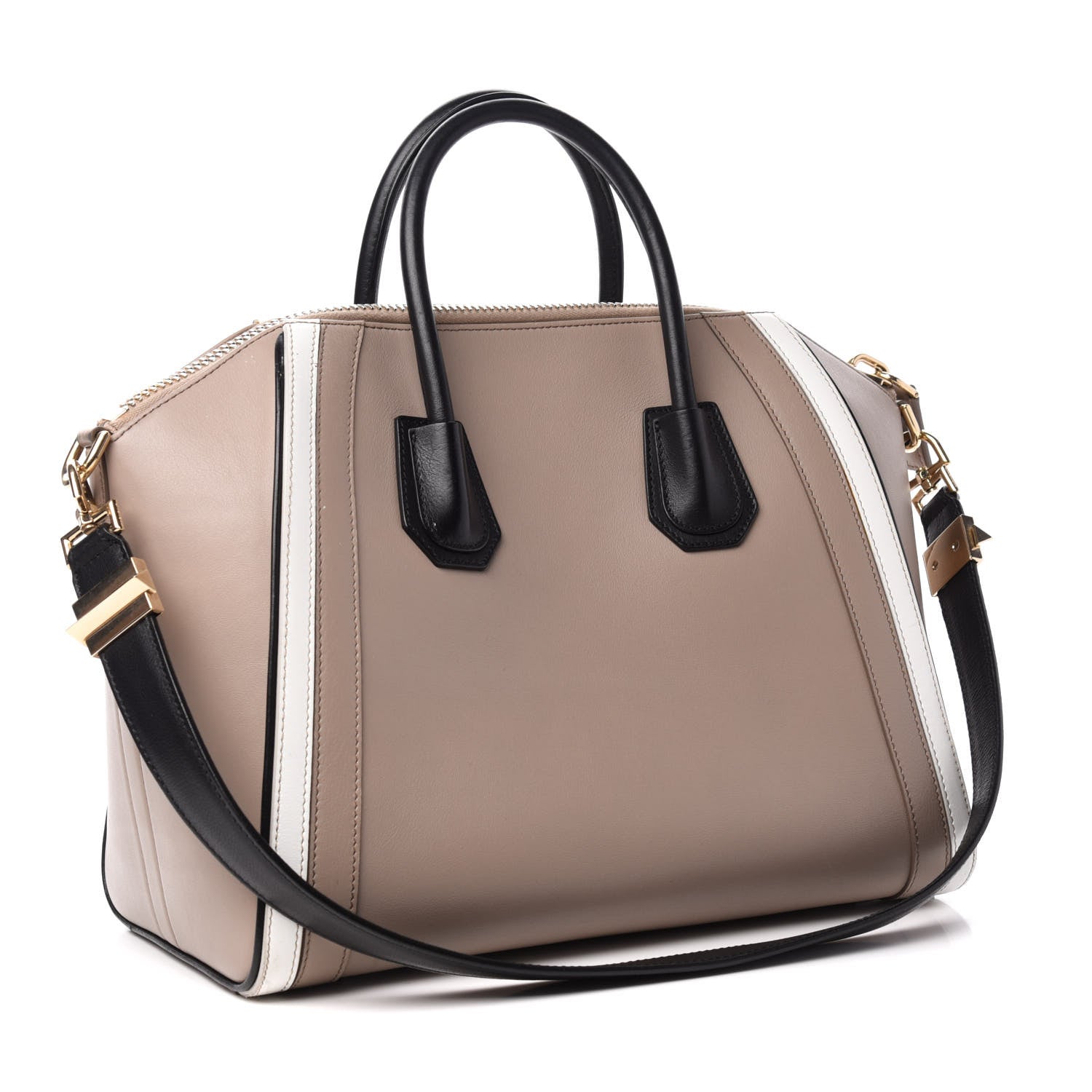 Givenchy Calfskin Medium Tri-Color Antigona Beige Black White 3 of 12
