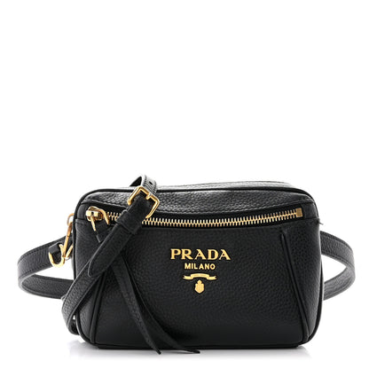 Prada Vitello Daino Belt Bag Black 1 of 12