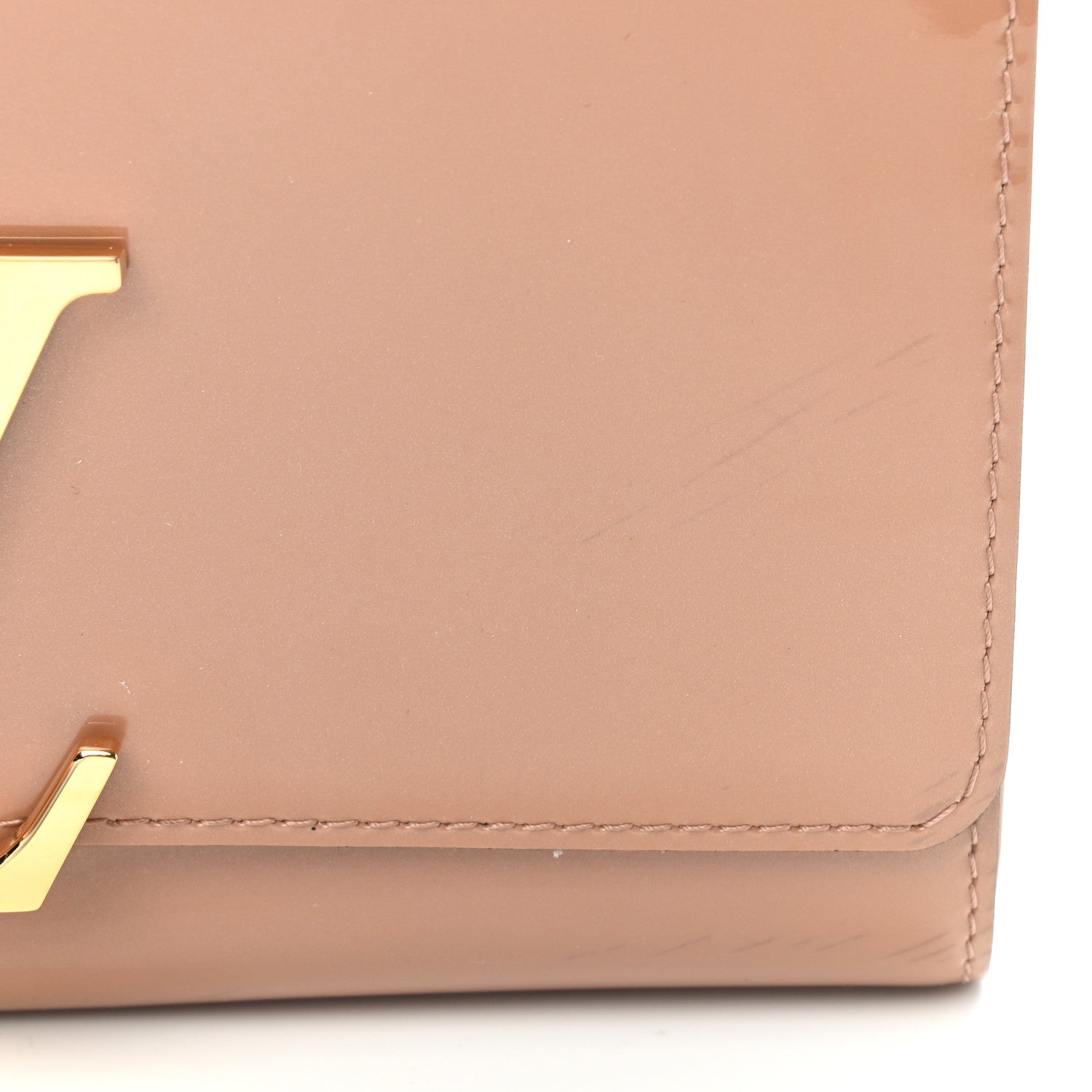 Louis Vuitton Patent Louise New Sobe Clutch Rose Velours 8 of 8