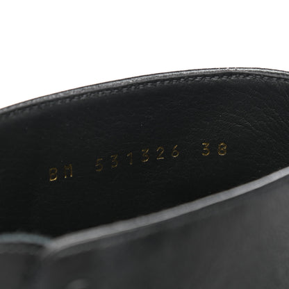 Saint Laurent Calfskin Army 25 Lace Up Booties 38 Black 8 of 9