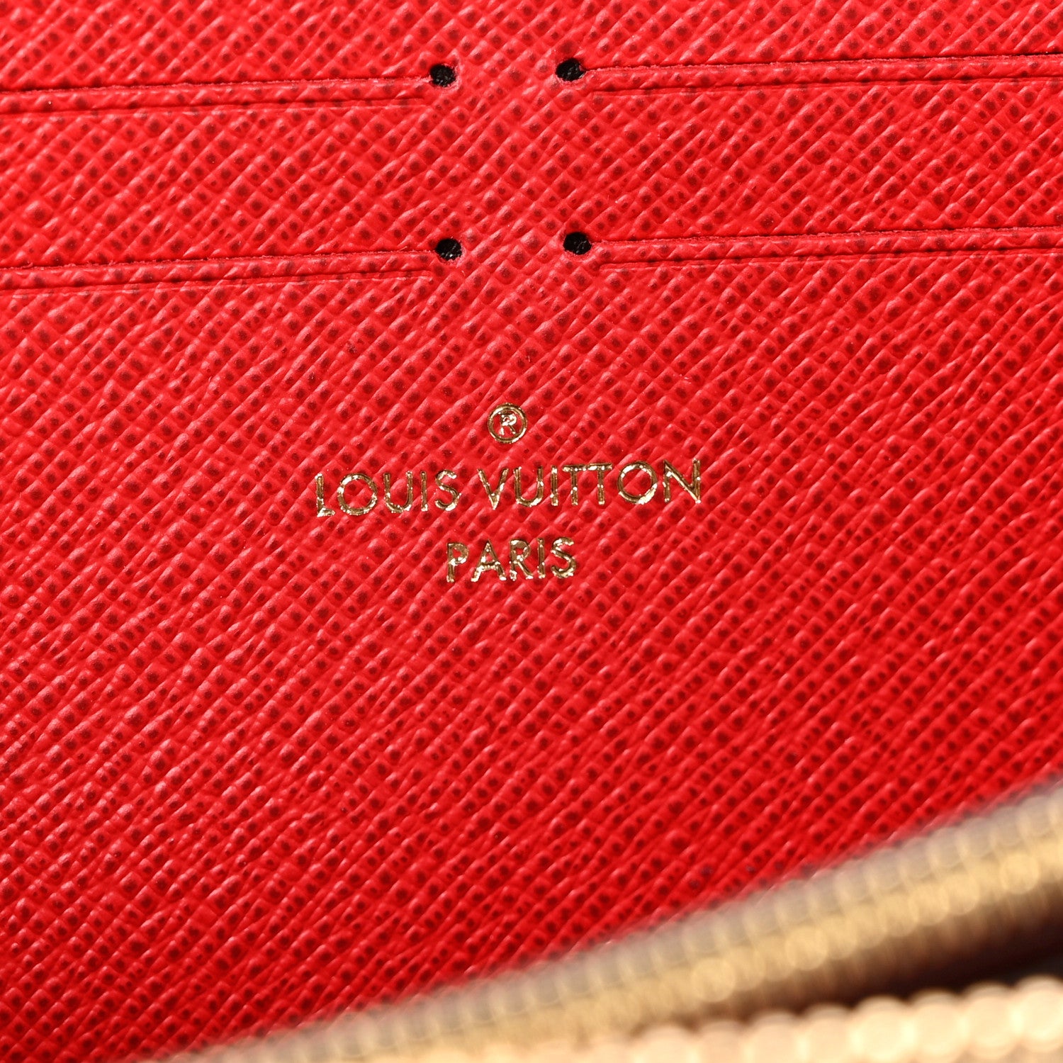 Louis Vuitton Damier Ebene Clemence Wallet Cherry 5 of 7