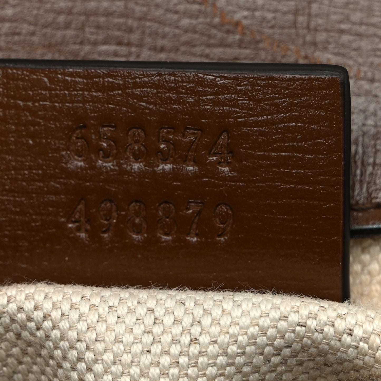 GG Supreme Monogram Web Mini Horsebit 1955 Shoulder Bag Beige Brown Sugar