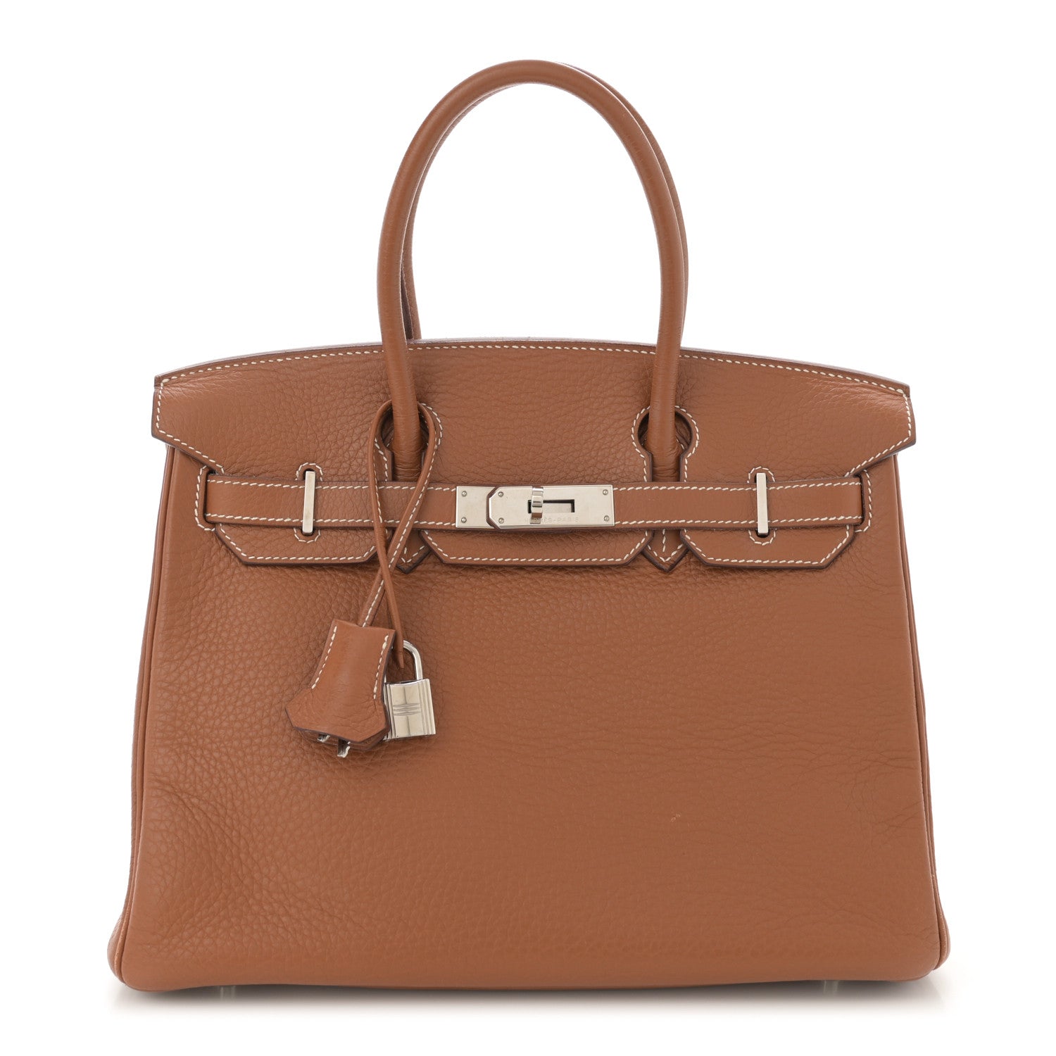Hermes Taurillon Clemence Birkin 30 Gold 1 of 14