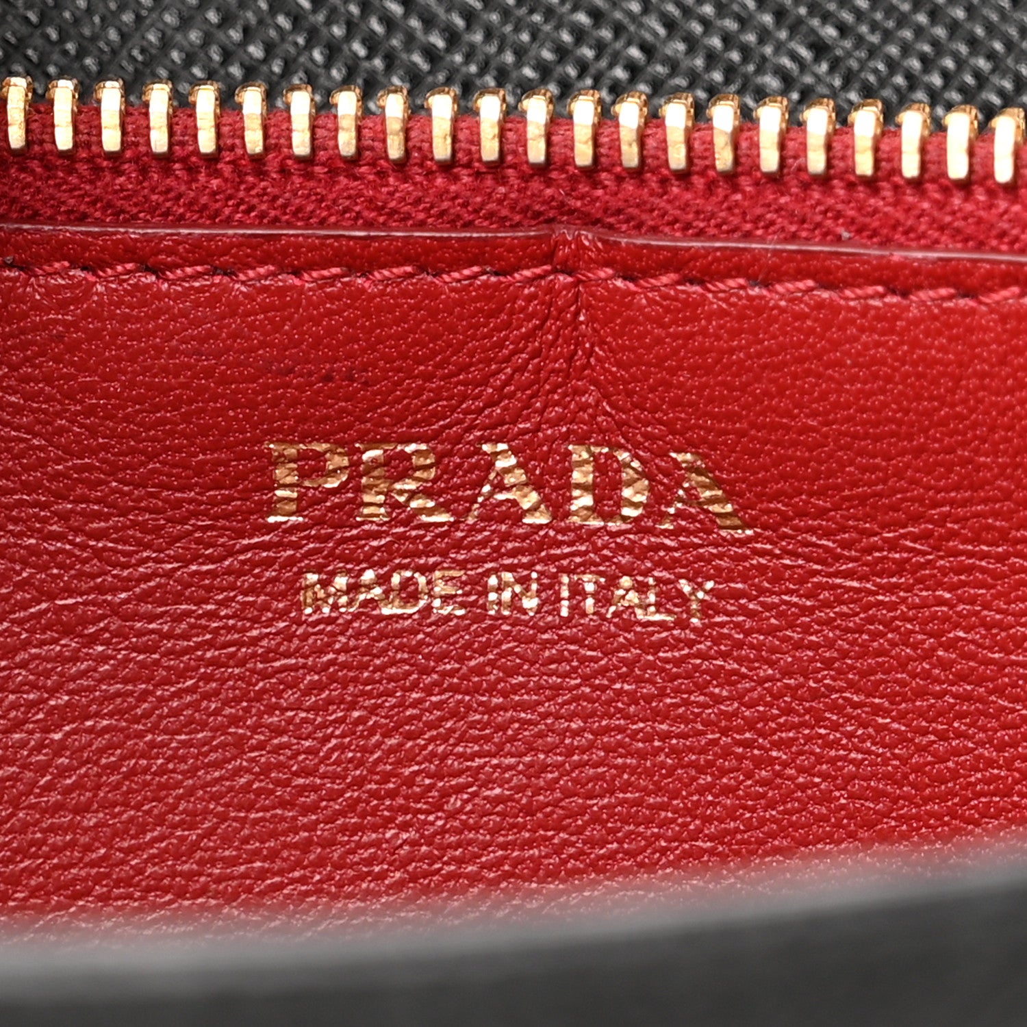 Prada Saffiano Lux Chain Wallet Black 5 of 12