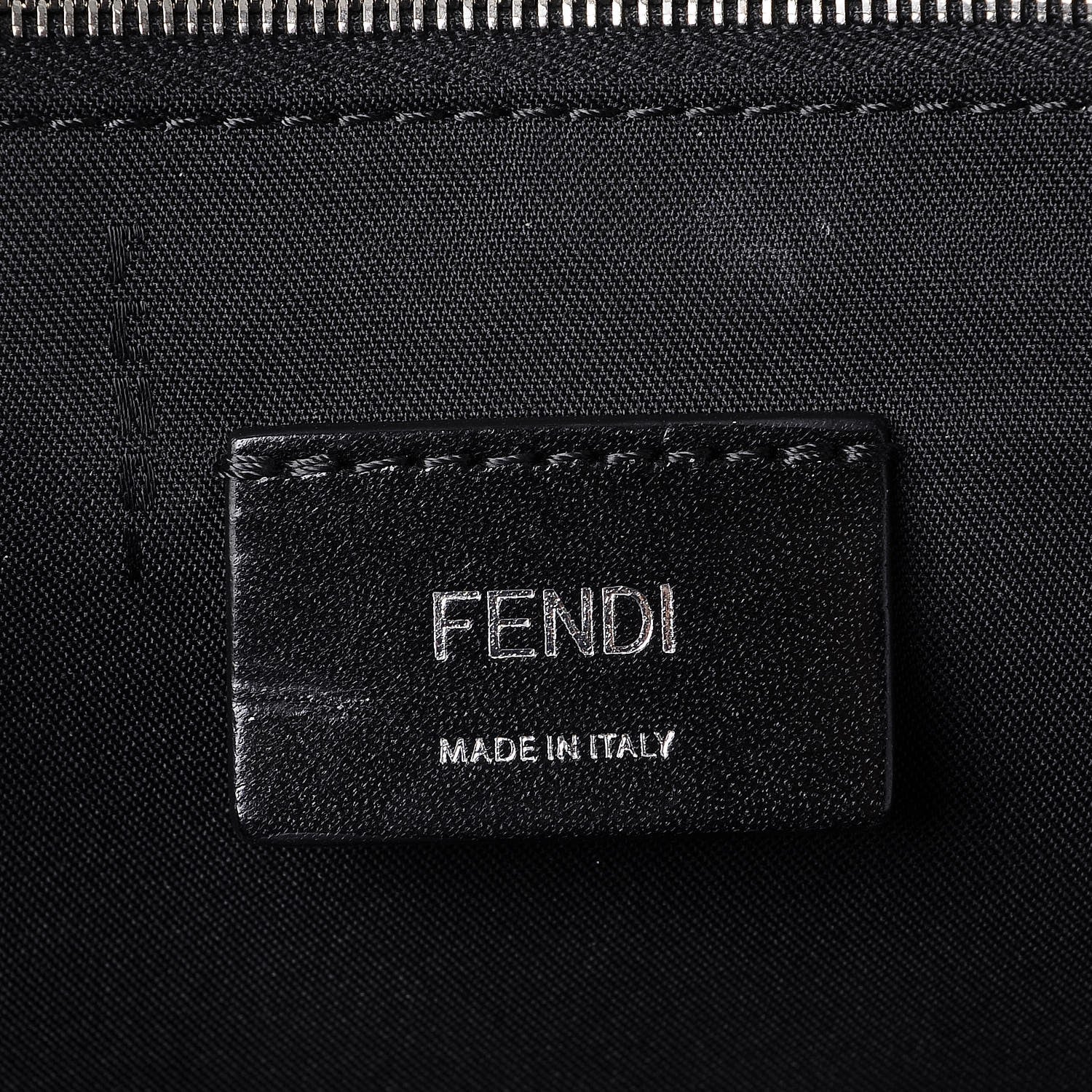 Fendi Nylon Vitello Liberty Face No Words Backpack Black 6 of 8