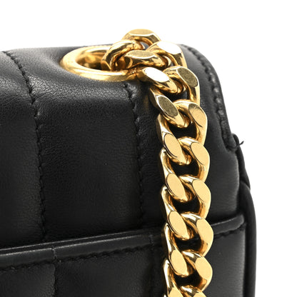 Saint Laurent Lambskin Matelasse Monogram Small Vicky Chain Bag Black 12 of 15