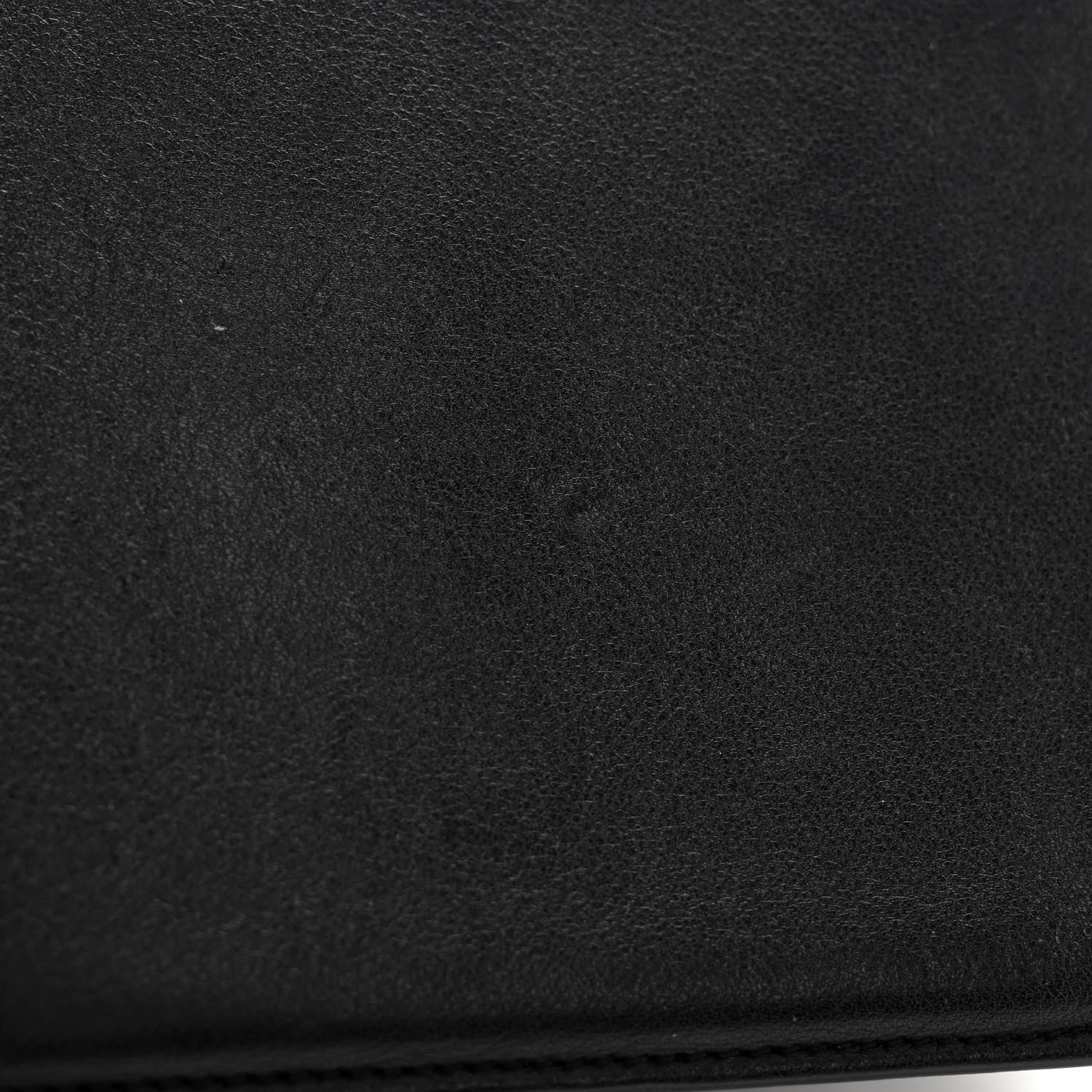 Celine Smooth Calfskin Tri-Fold Clutch on Chain Black 12 of 12