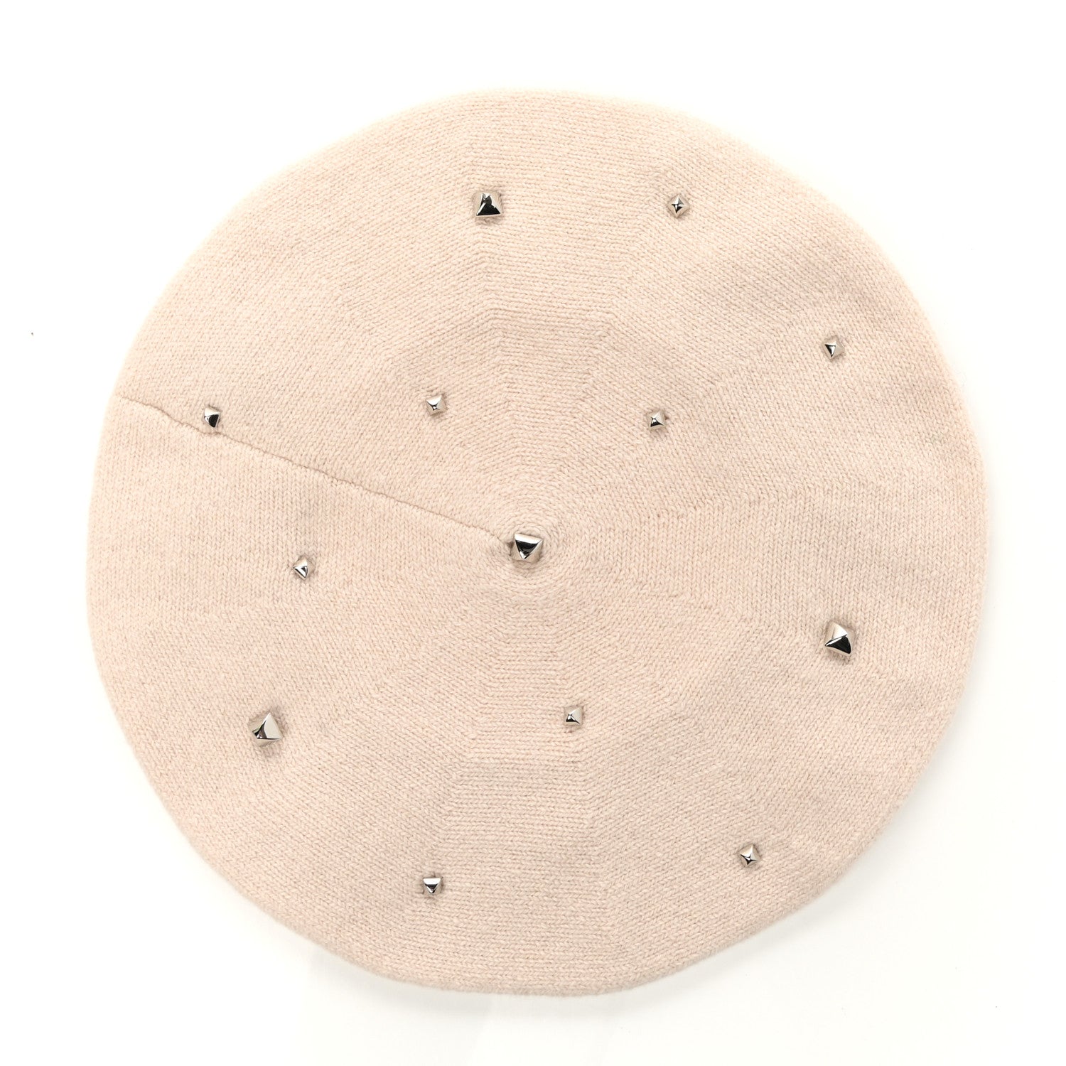 Hermes Cashmere Medor Studded Darling Beret S White 1 of 4