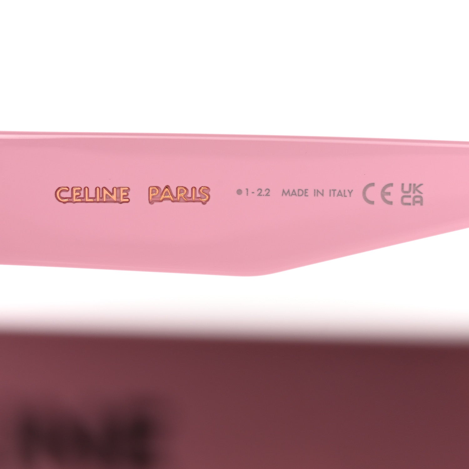 Celine Acetate Monochroms Square Sunglasses CL40214U Light Pink 6 of 6