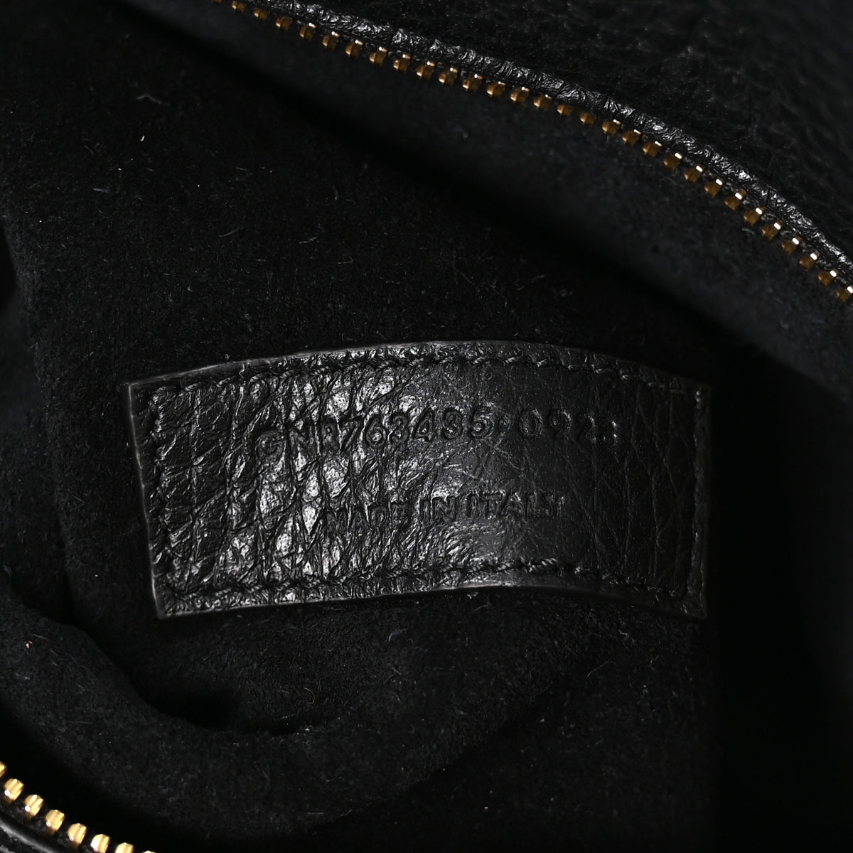 Grained Deerskin Bea Tote Black
