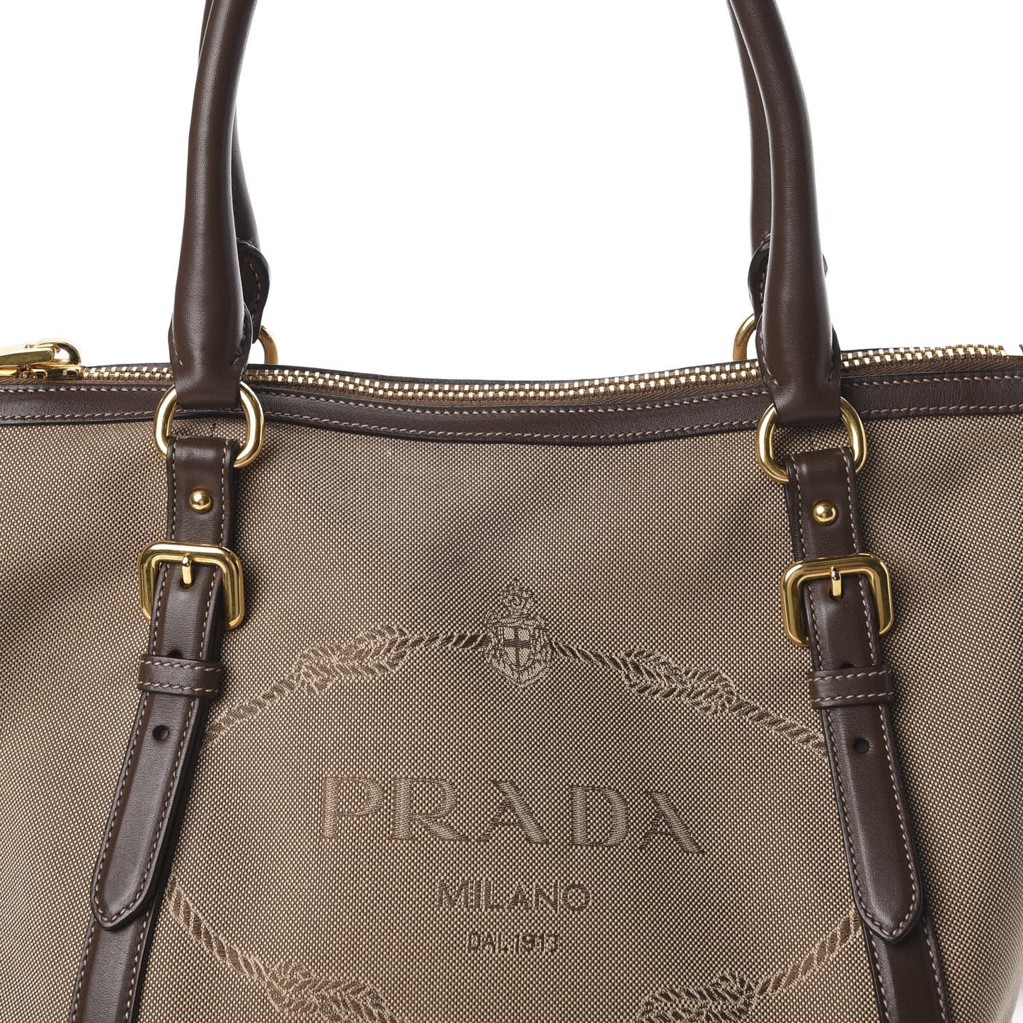 Jacquard Logo Tote Corda Bruciato