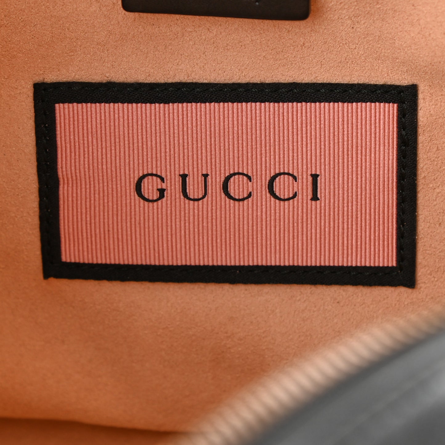 Calfskin Matelasse GucciGhost Medium GG Marmont Chain Shoulder Bag Black New Acquamarine