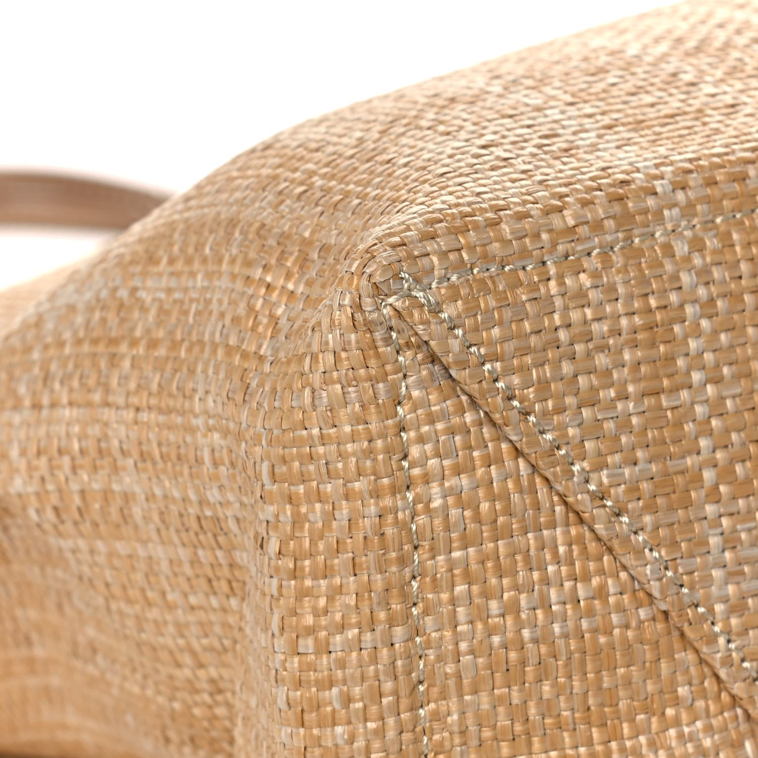 Prada Raffia Logo Tote Naturale 9 of 12
