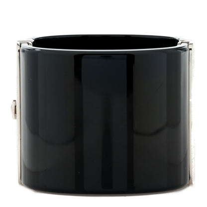 Chanel Resin Crystal CC Cuff Black 2 of 6