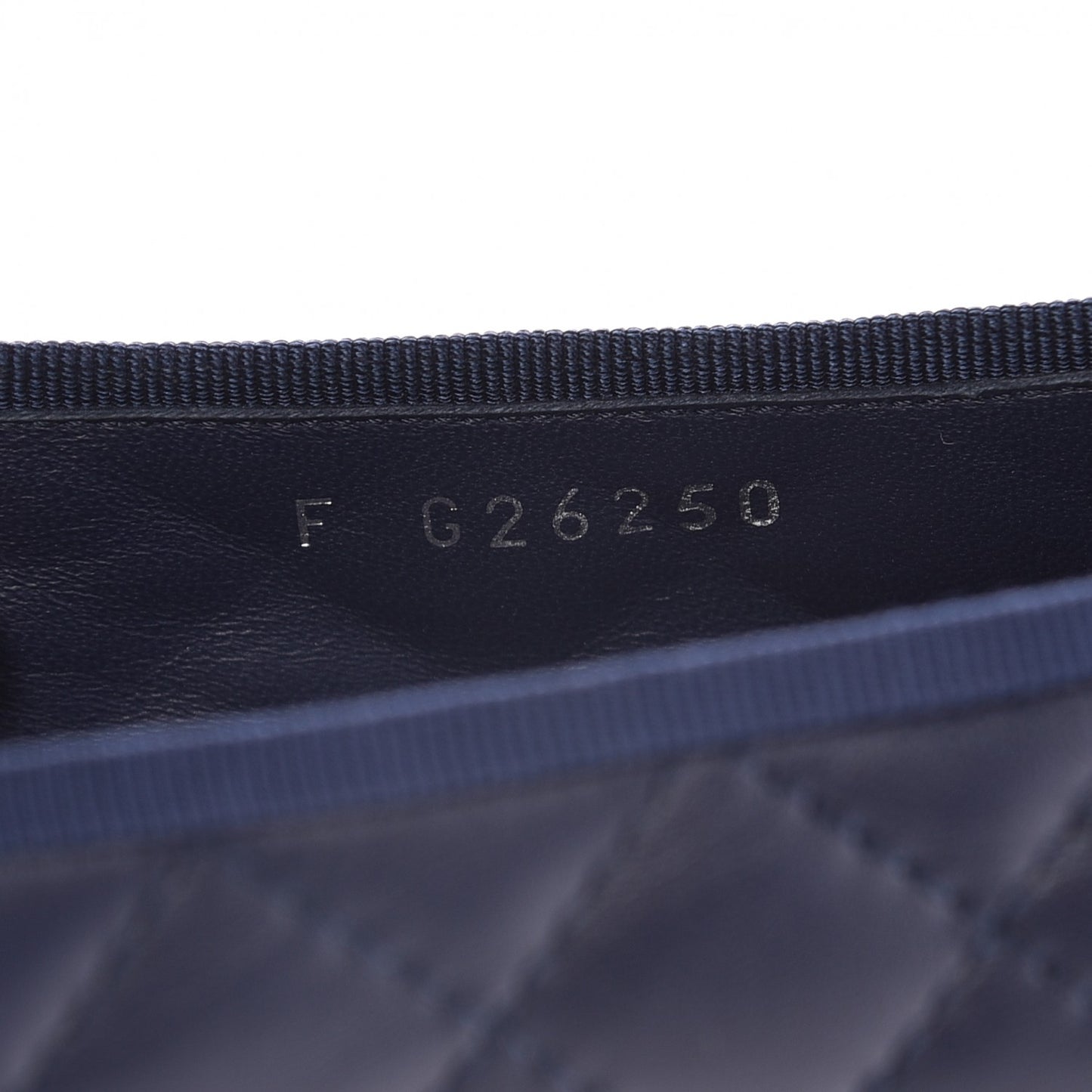 Lambskin Quilted CC Cap Toe Ballerina Flats 40.5 Navy