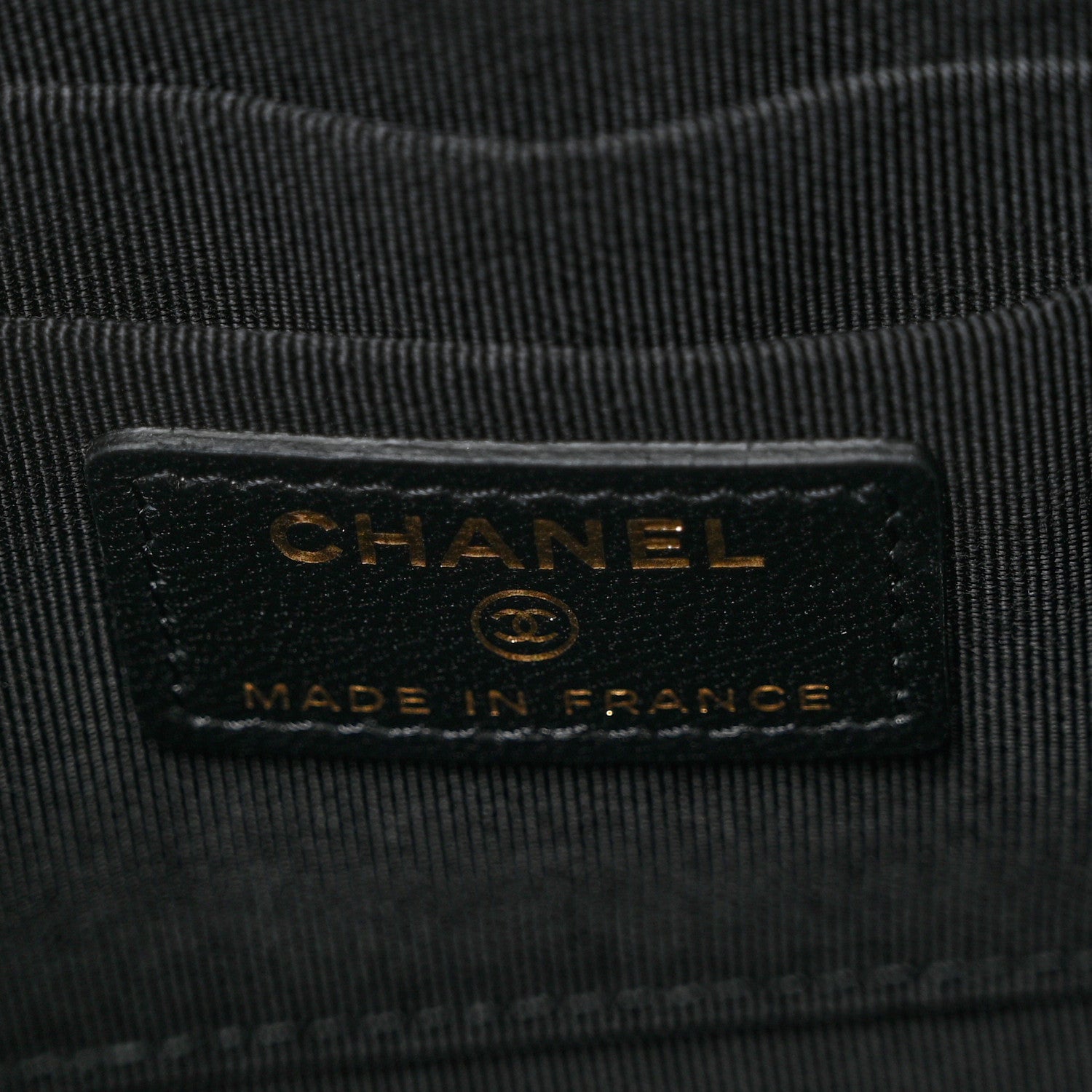 Chanel Lambskin Coco Charms Quilted Pouch Bag Black 6 of 7