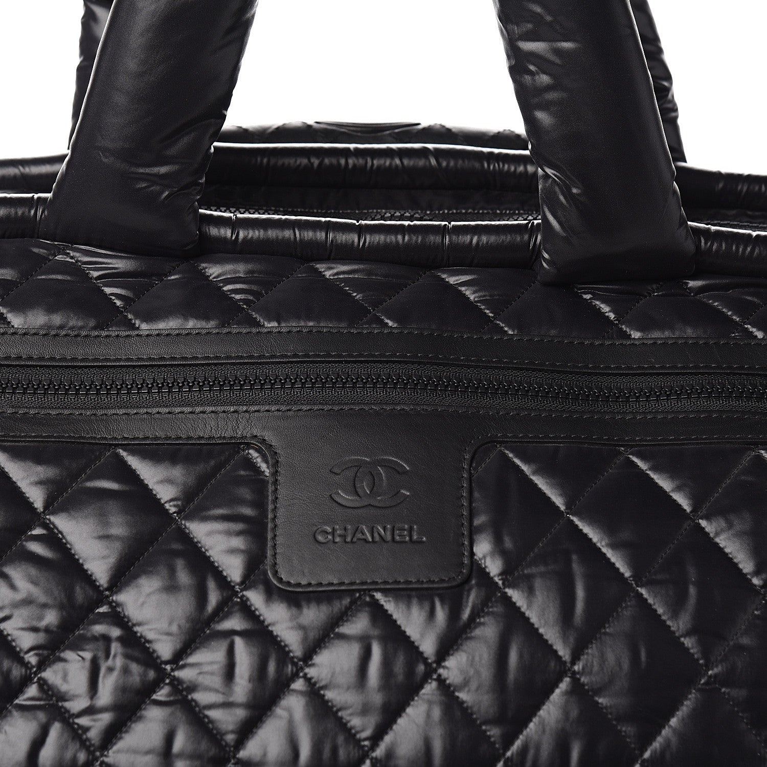Chanel Nylon Quilted Coco Cocoon Trolley Black 9 of 9