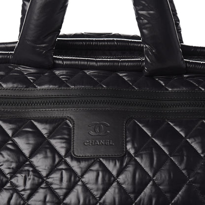 Chanel Nylon Quilted Coco Cocoon Trolley Black 9 of 9