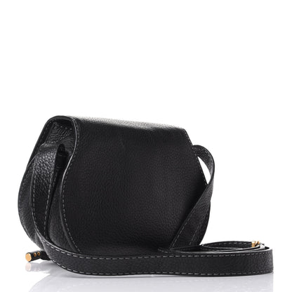 Chloe Calfskin Mini Marcie Round Crossbody Bag Black 2 of 9