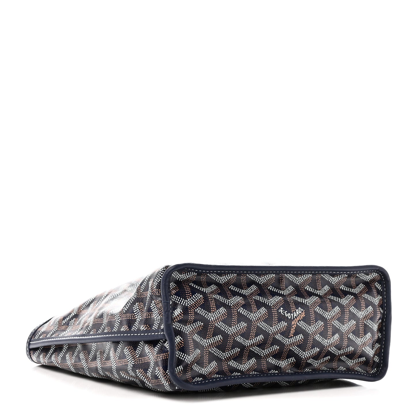 Goyardine Reversible Mini Anjou Navy