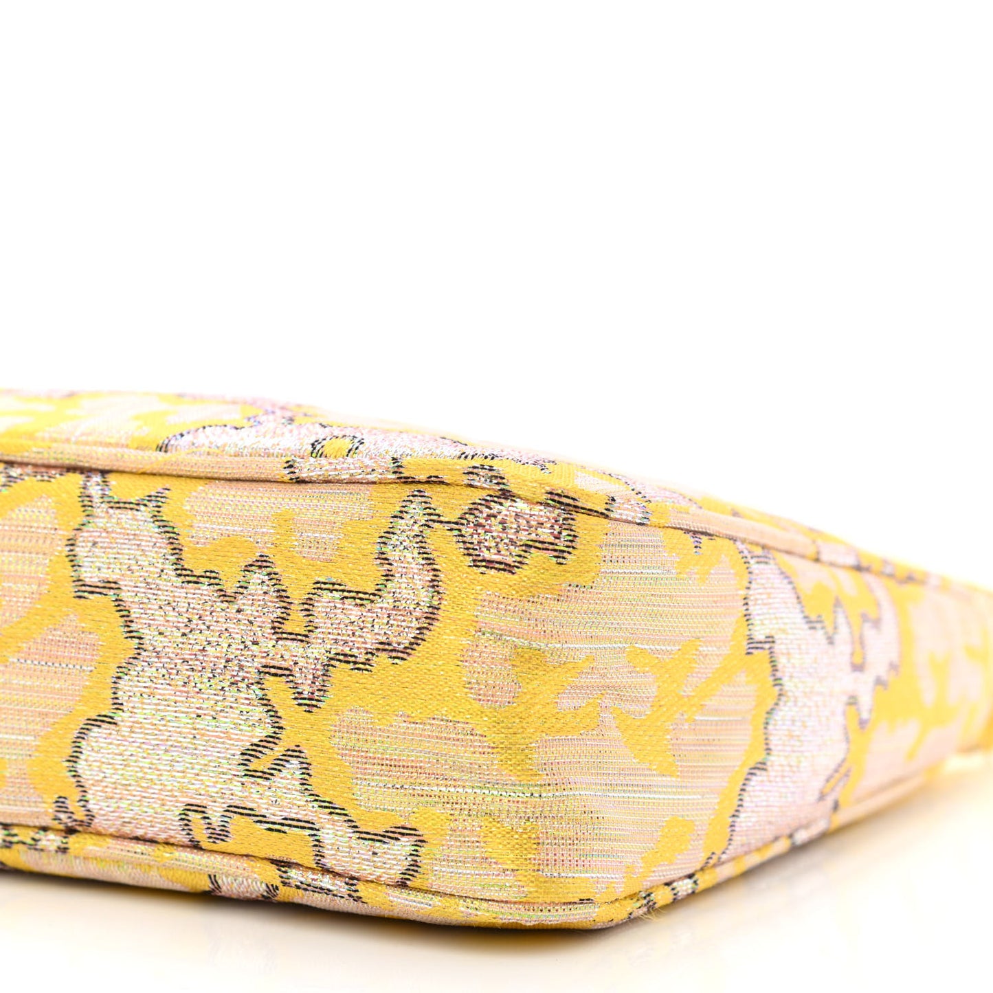 Broccato Mini Re-Edition 2000 Bag Limone Lurex