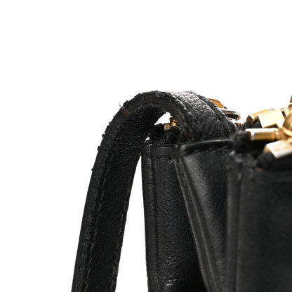 Celine Lambskin Large Trio Crossbody Bag Black 13 of 13