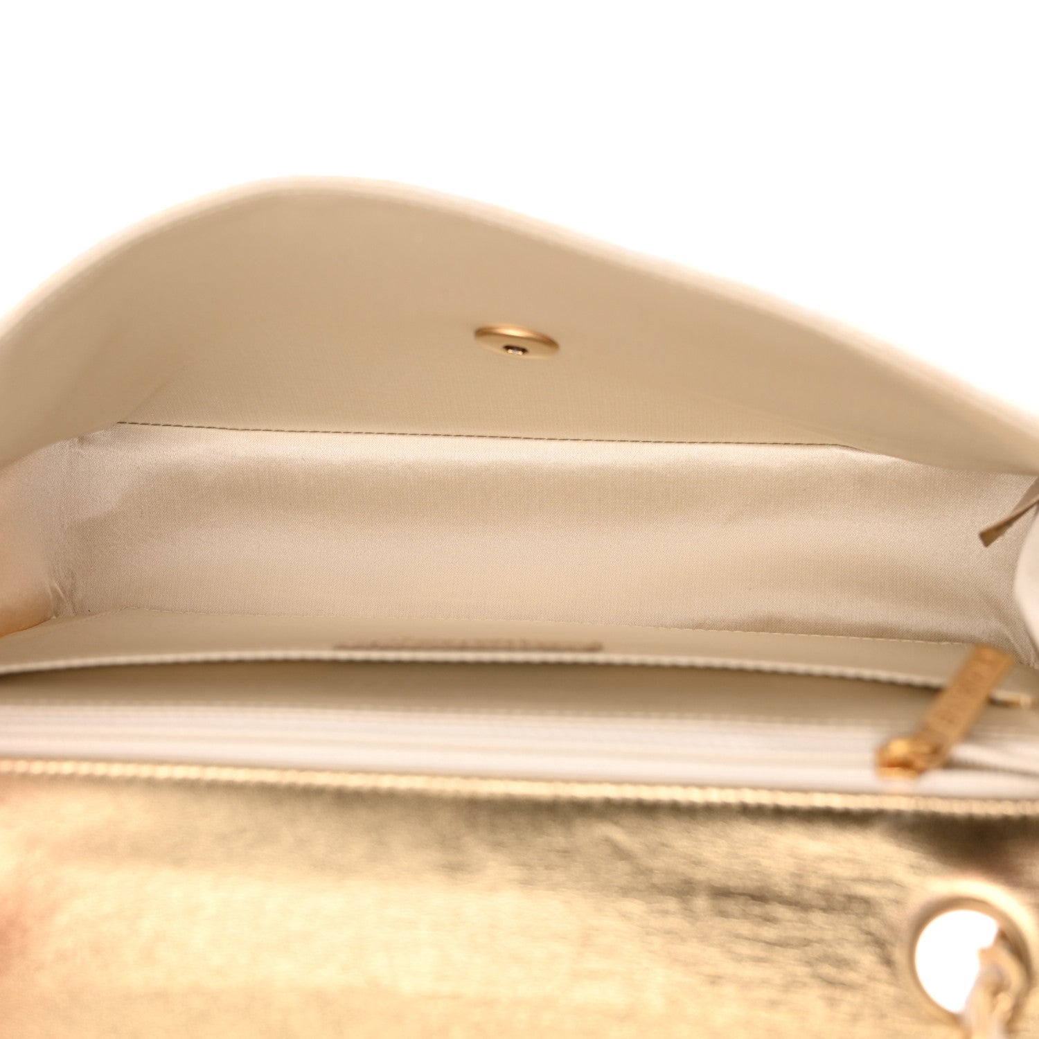 Chanel Metallic Nylon Medium Travel Flap Light Gold 5 of 14