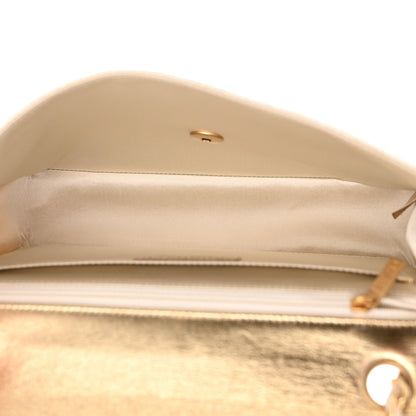Chanel Metallic Nylon Medium Travel Flap Light Gold 5 of 14