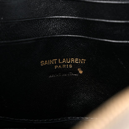 Saint Laurent Grain De Poudre Matelasse Monogram Mini Lou Camera Bag Crema Soft 7 of 10