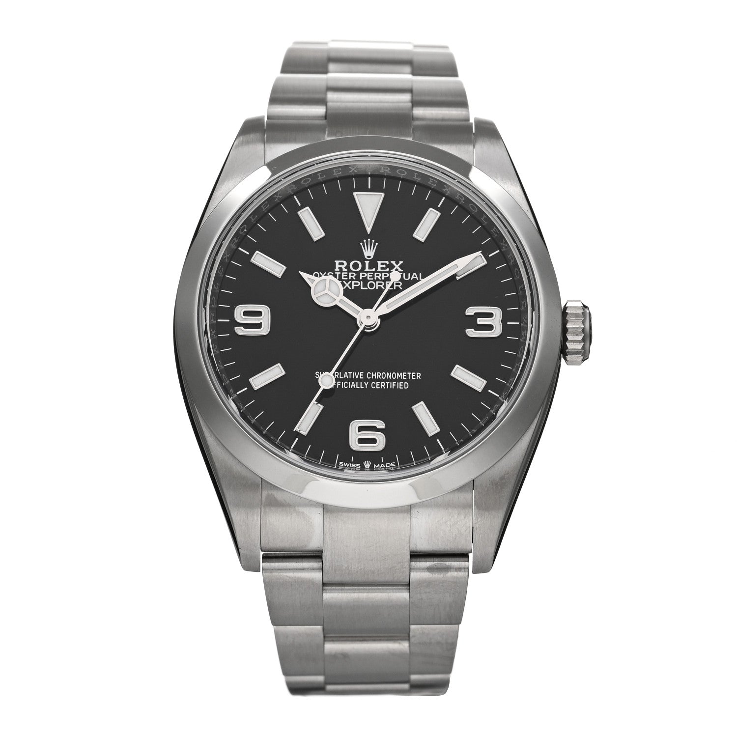 Rolex Stainless Steel 36mm Oyster Perpetual Explorer Watch Black 124270 1 of 5