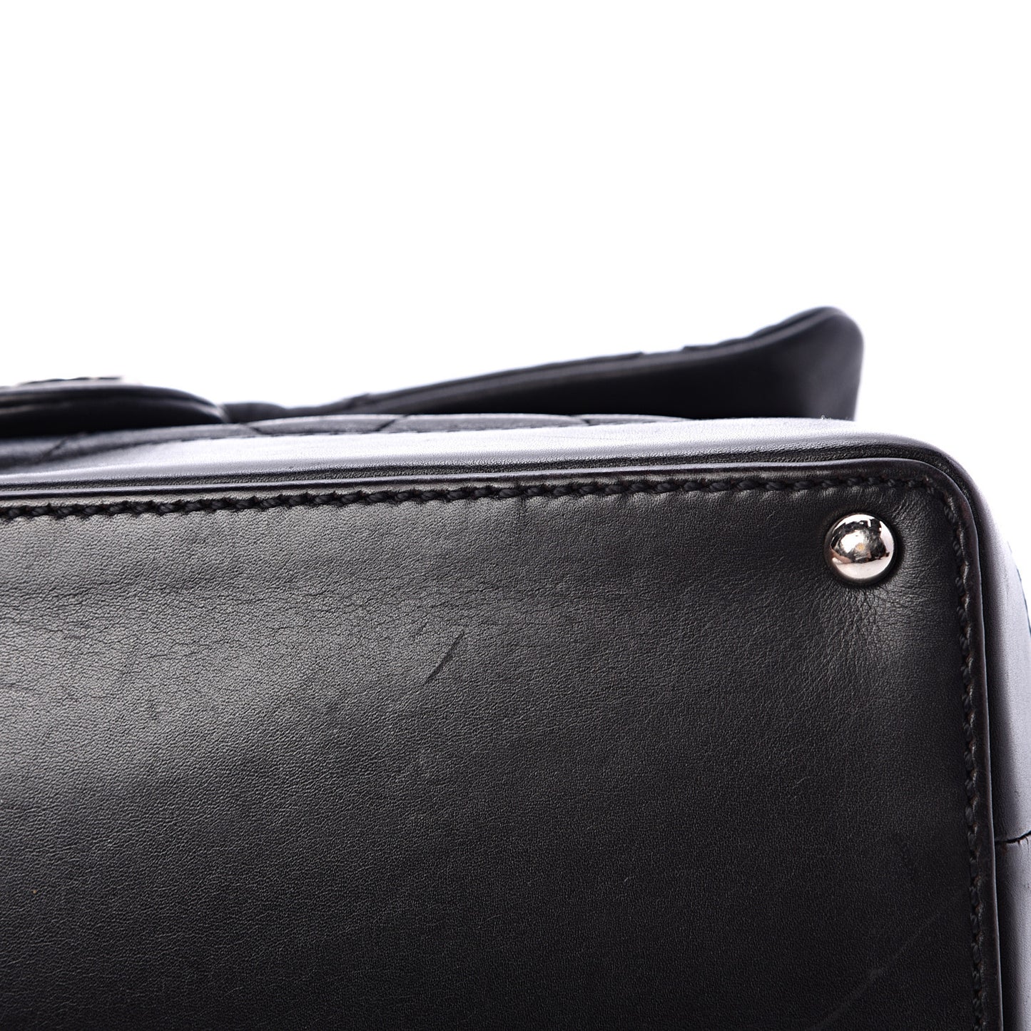 Calfskin Quilted VIP Flap Black