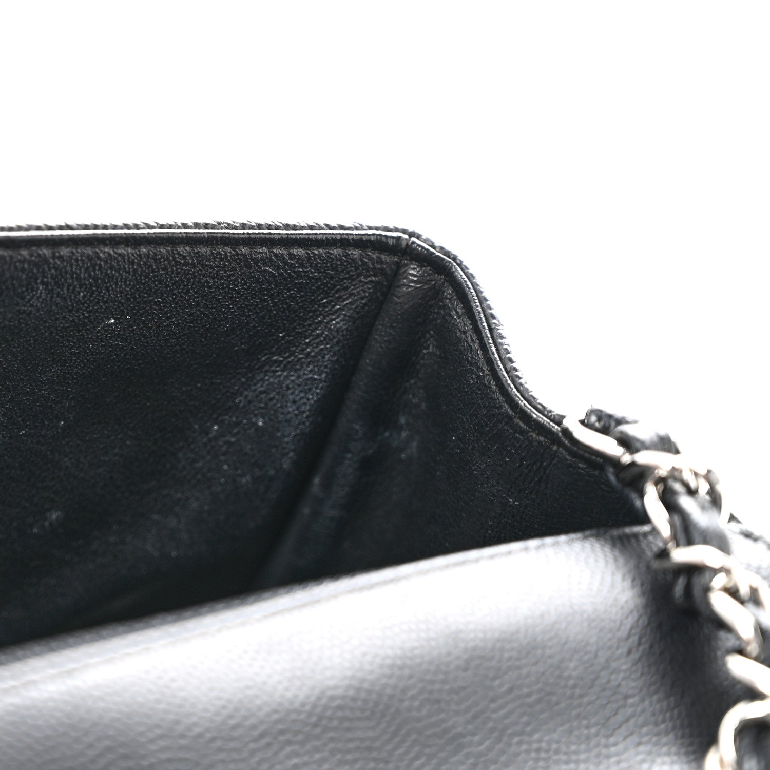 Chanel Caviar Chevron Quilted Mini Rectangular Flap Black 11 of 14