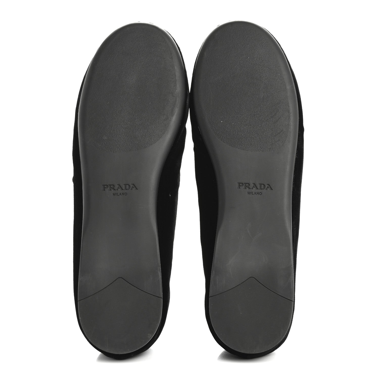 Prada Velvet Ballerina Flats 38 Black 6 of 9