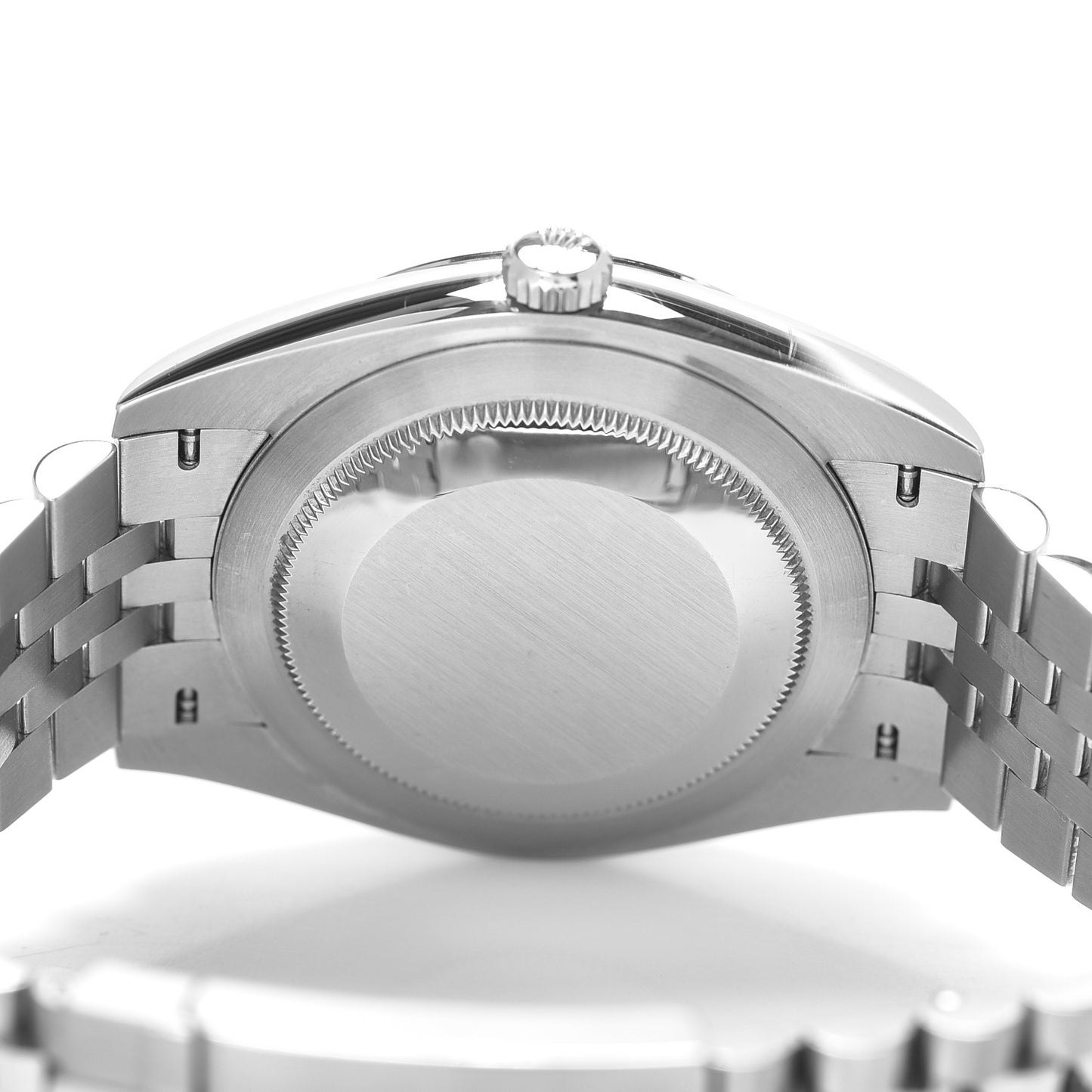 Stainless Steel 18K White Gold Diamond 41mm Oyster Perpetual Datejust Watch Dark Rhodium 126334