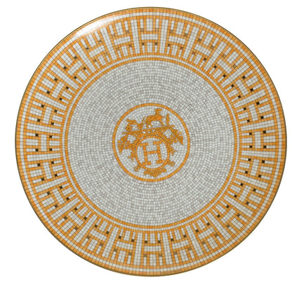Hermes Porcelain Mosaique au 24 Dessert Plate Set of 2 1 of 4
