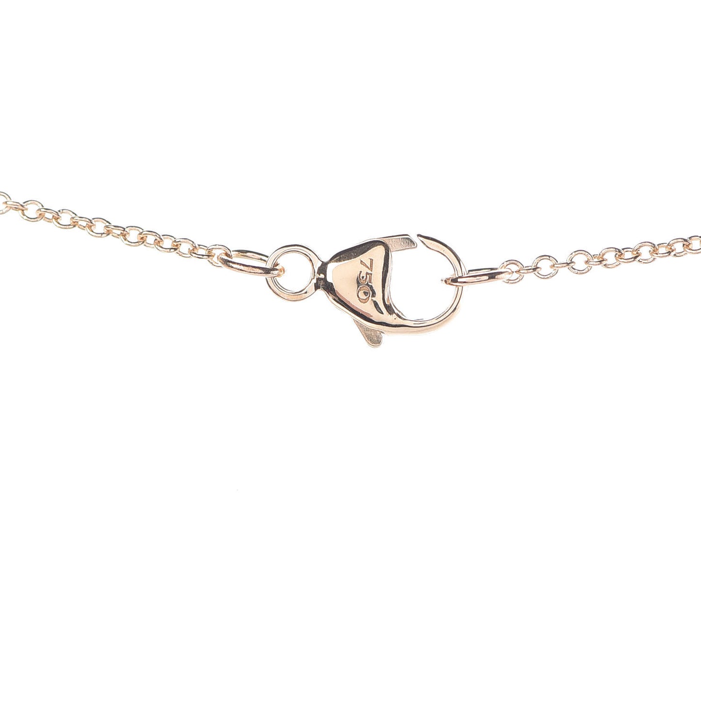 18K Yellow Gold Diamond Enamel Cable Double Heart Pendant Necklace Red
