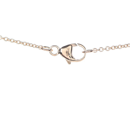 David Yurman 18K Yellow Gold Diamond Enamel Cable Double Heart Pendant Necklace Red 6 of 7