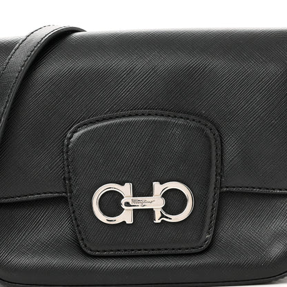 Salvatore Ferragamo Saffiano Paris Crossbody Bag Black 8 of 12