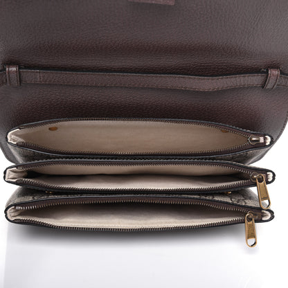 Gucci GG Supreme Monogram Web Ophidia Flap Messenger Bag Beige New Acero 5 of 18