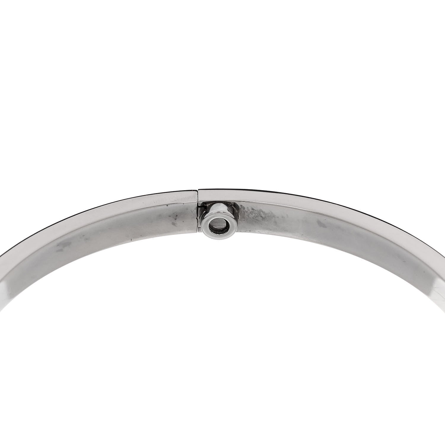 Cartier 18K White Gold Small LOVE Bracelet 17 7 of 8