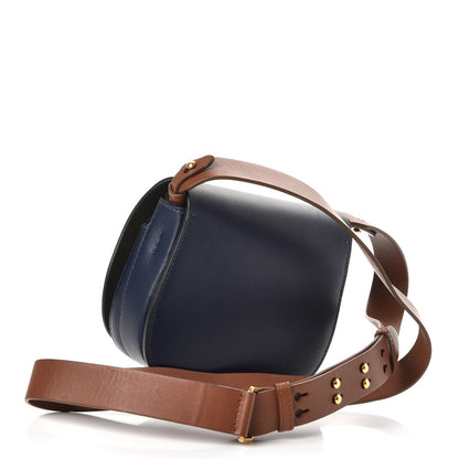 Burberry Calfskin Mini Saddle Bag Mid Indigo 3 of 8