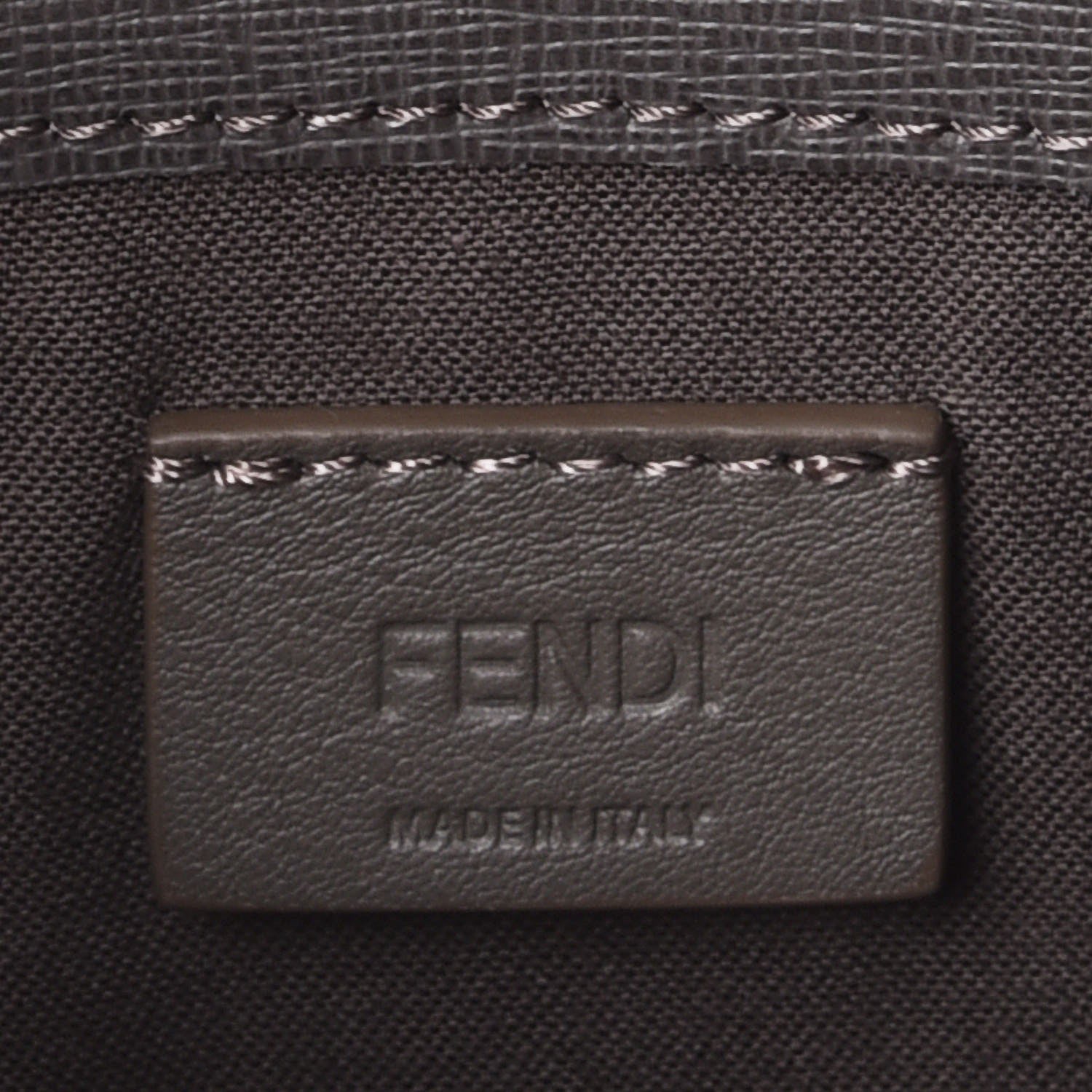 Fendi Vitello Elite Monster Eyes Studded Tube Wallet on Chain Carbone White Multicolor 6 of 9