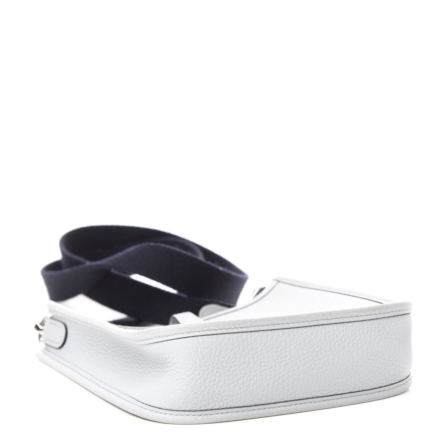 Hermes Taurillon Clemence Amazone Evelyne TPM Bleu Pale Indigo 4 of 10
