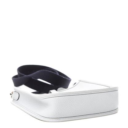 Hermes Taurillon Clemence Amazone Evelyne TPM Bleu Pale Indigo 4 of 10