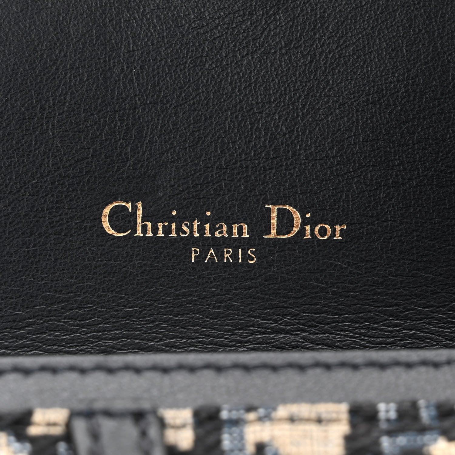 Christian Dior Oblique Saddle Chain Long Wallet Blue 7 of 12