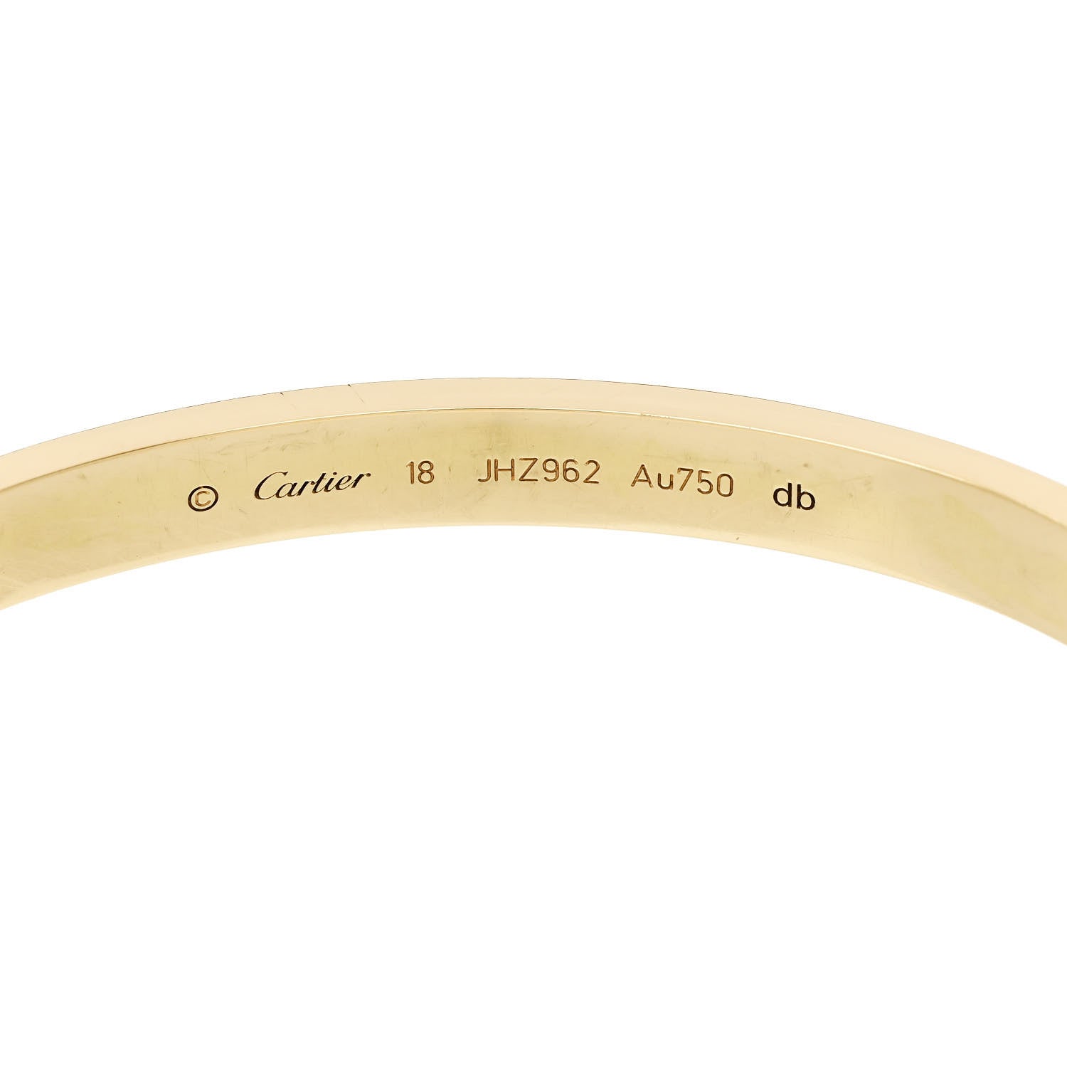 Cartier 18K Yellow Gold LOVE Bracelet 18 6 of 9