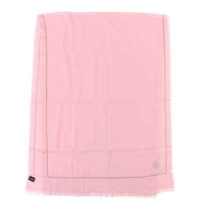 Chanel Wool Metal Chain Stole Light Pink 2 of 3