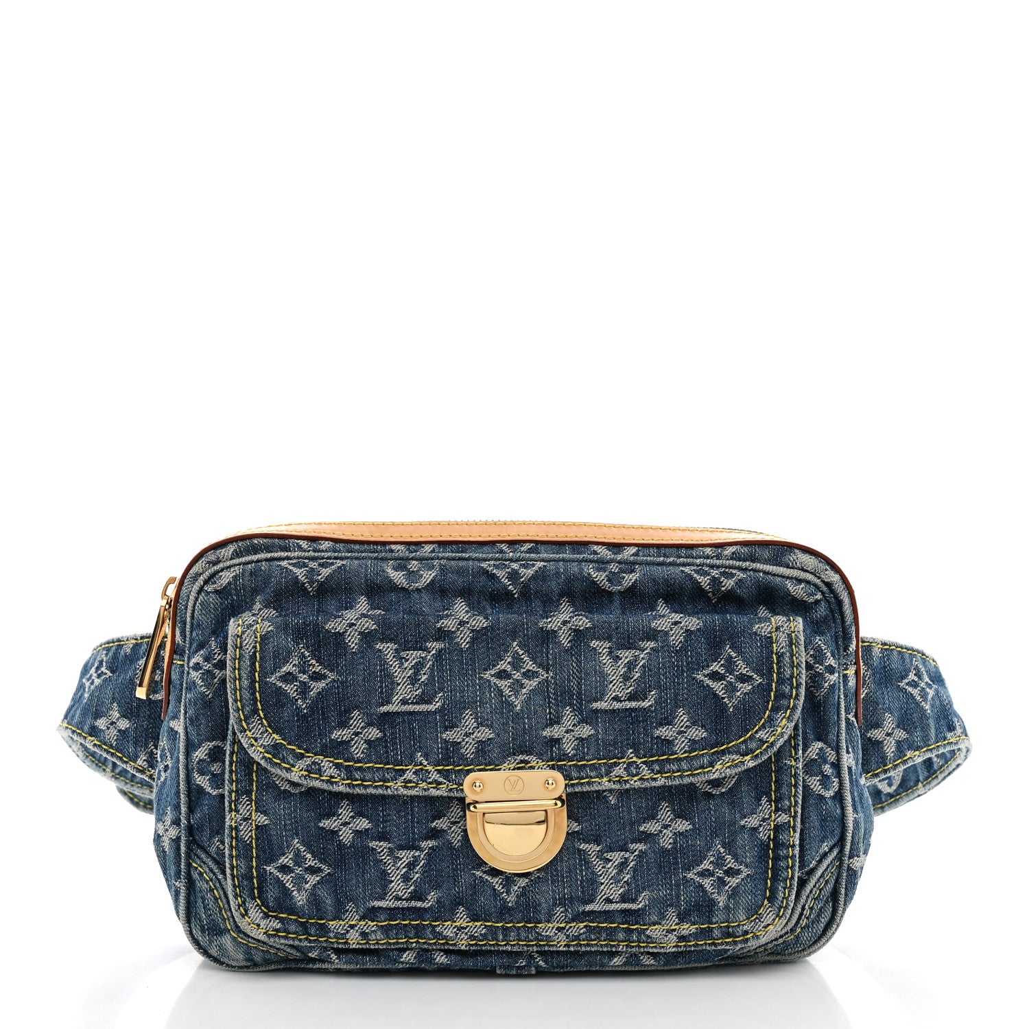 Louis Vuitton Monogram Denim Bum Bag Blue Blue 1 of 10